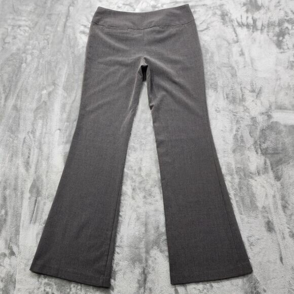 Vintage Star City Pants Womens 5 Juniors Gray Mid Rise Flare Leg Stretch Office - Picture 3 of 11
